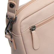 Beige Leather Shoulder Bag Liora, detail view 3