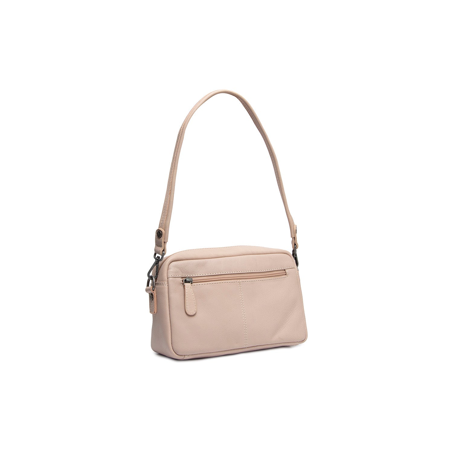 Beige Leather Shoulder Bag Liora, detail view 6