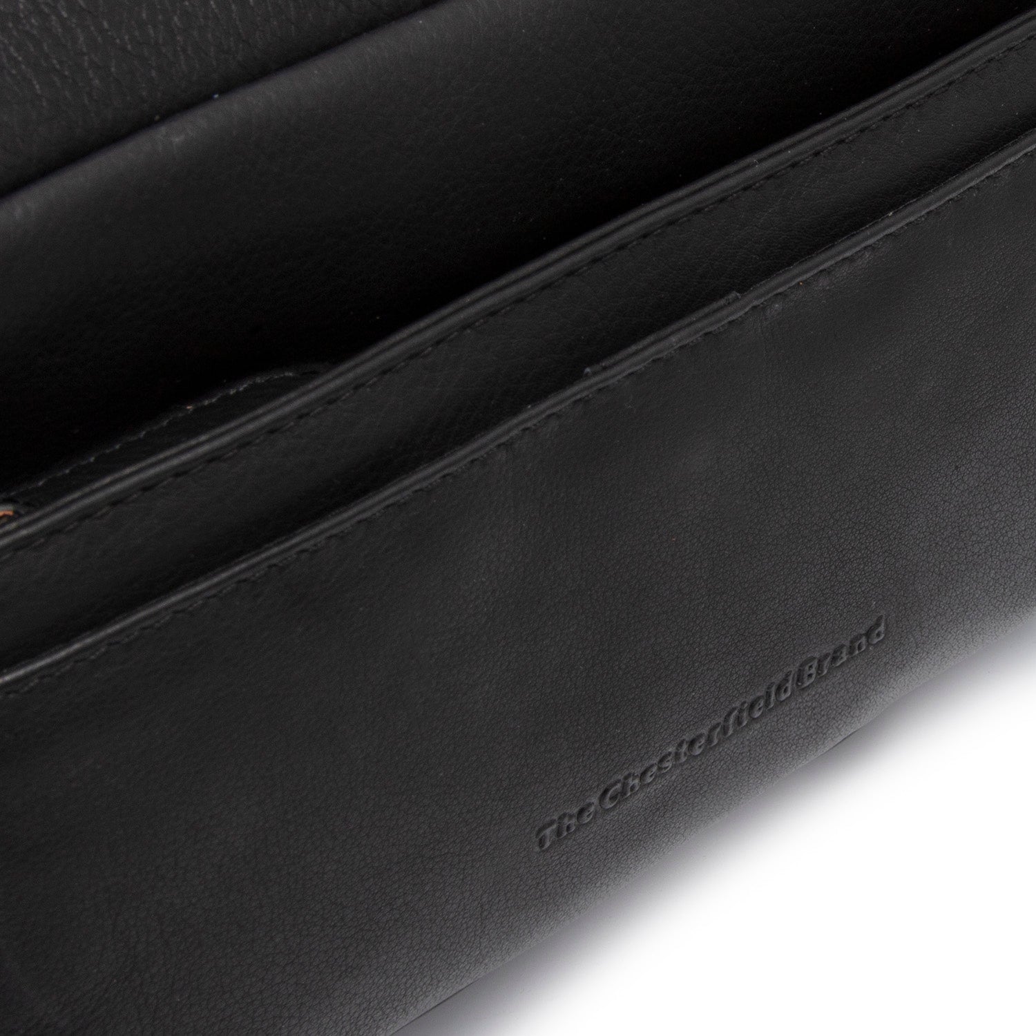Black Leather Shoulder Bag Liora, detail view 1