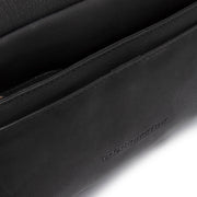 Black Leather Shoulder Bag Liora, detail view 1