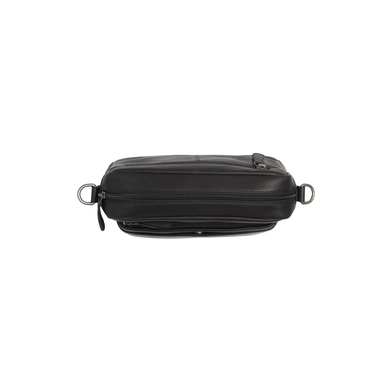Black Leather Shoulder Bag Liora, detail view 4