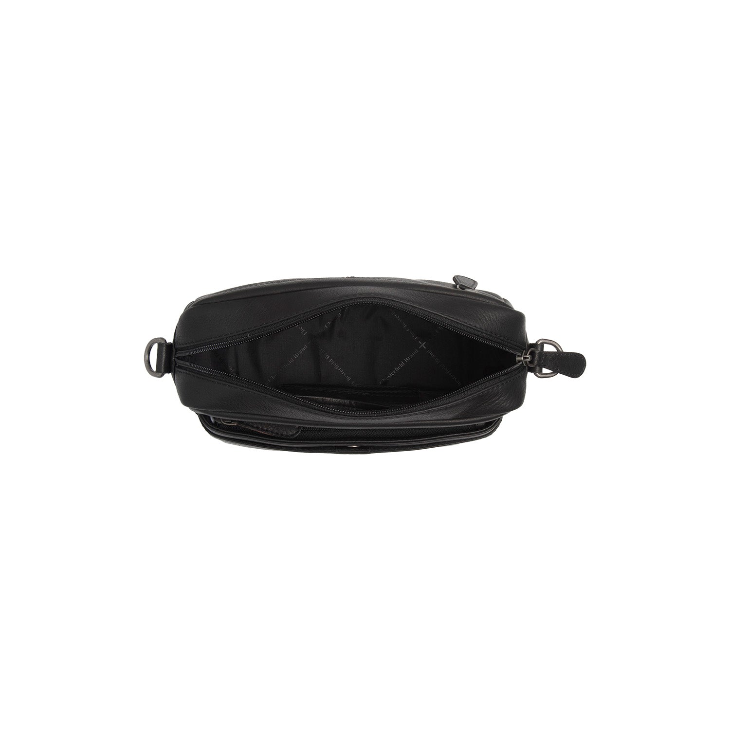 Black Leather Shoulder Bag Liora, detail view 5