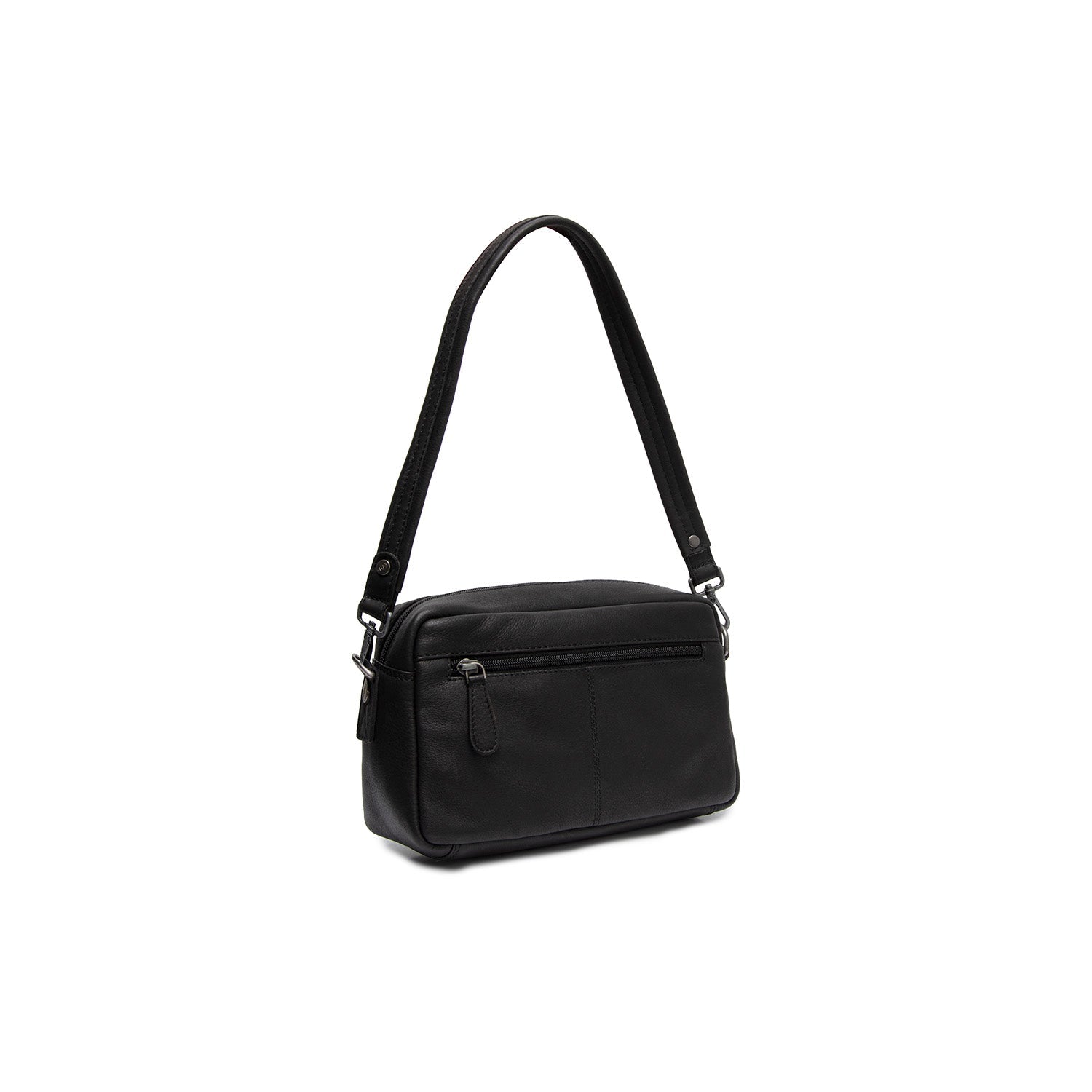 Black Leather Shoulder Bag Liora, detail view 6
