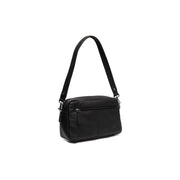 Black Leather Shoulder Bag Liora, detail view 6