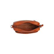 Cognac Leather Shoulder Bag Liora, detail view 5