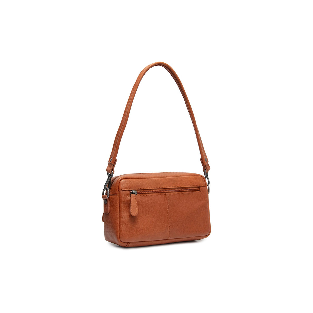 Cognac Leather Shoulder Bag Liora, detail view 6
