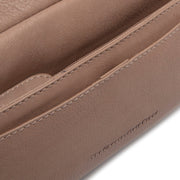 Taupe Leather Shoulder Bag Liora, detail view 1