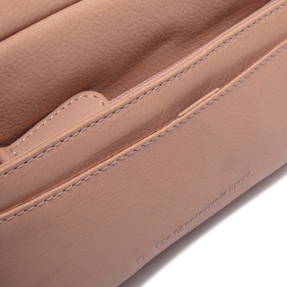 Vintage Rose Leather Shoulder Bag Liora, detail view 1
