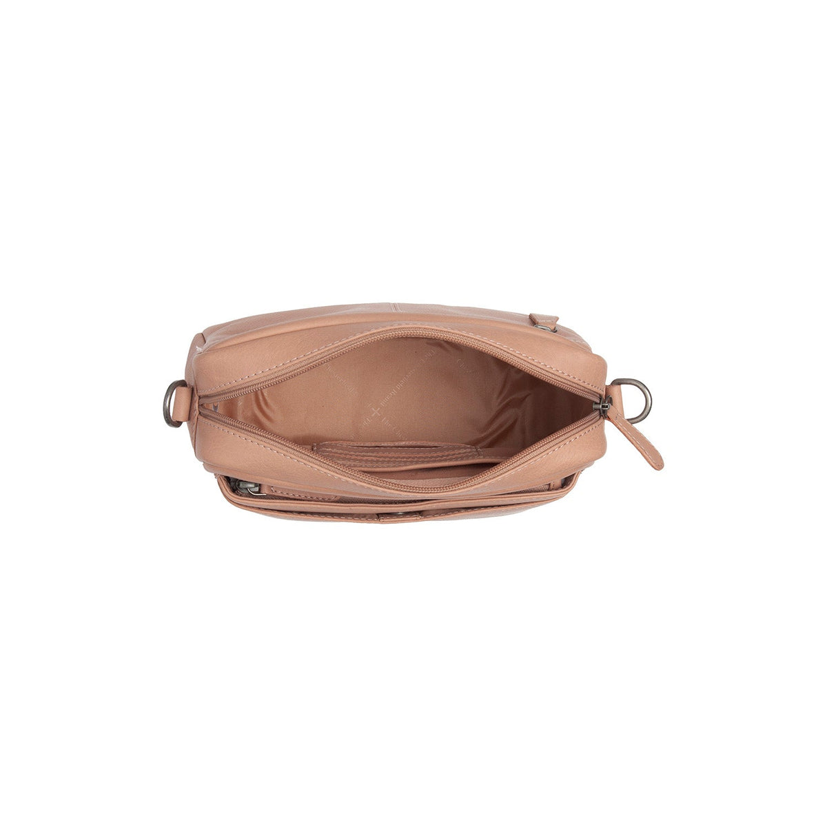 Vintage Rose Leather Shoulder Bag Liora, detail view 5