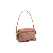 Vintage Rose Leather Shoulder Bag Liora, front view