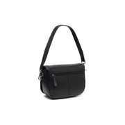 Black Leather Shoulder Bag Lizzola, detail view 4
