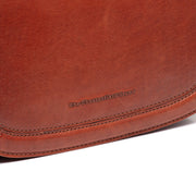 Cognac Leather Shoulder Bag Lizzola, detail view 3
