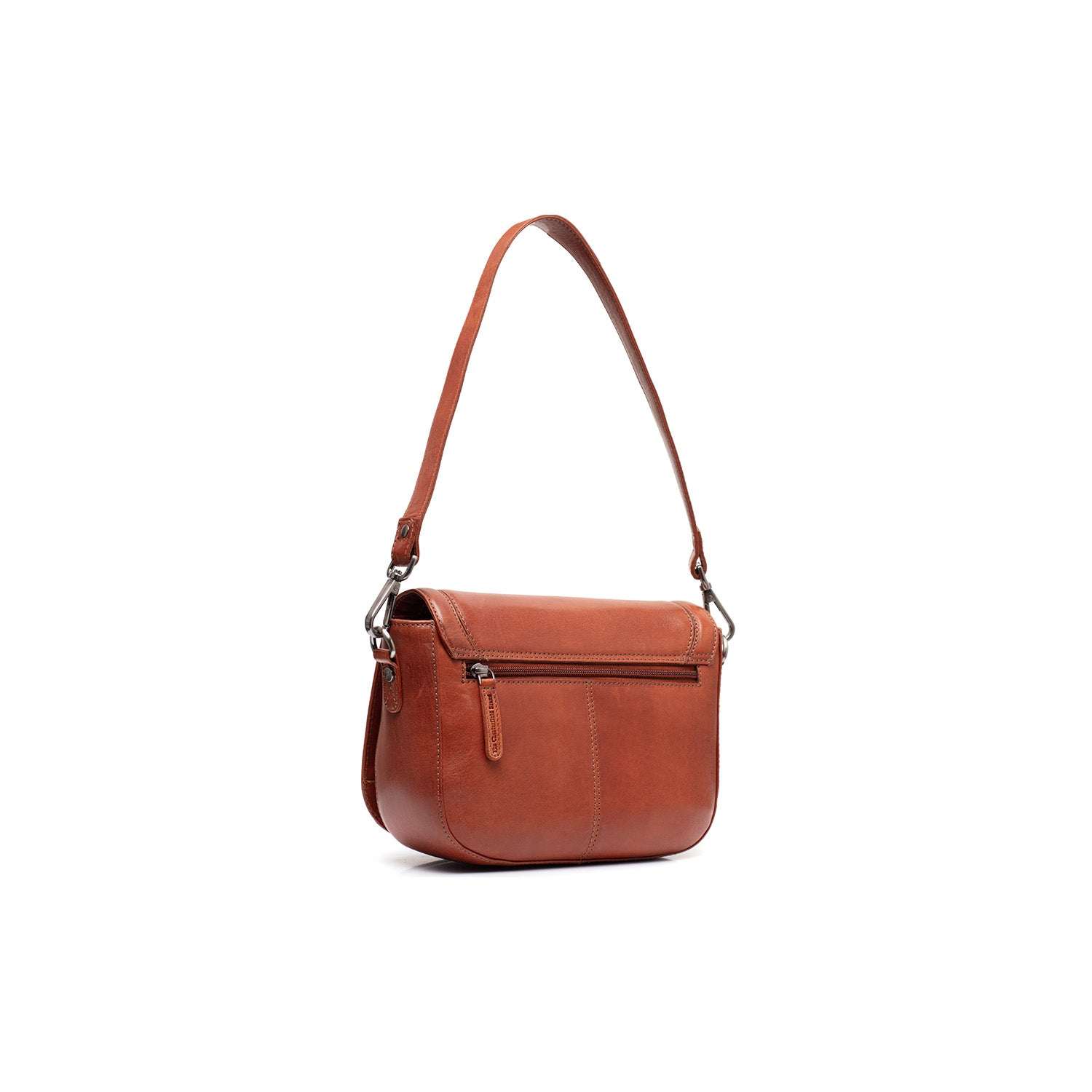Cognac Leather Shoulder Bag Lizzola, detail view 4