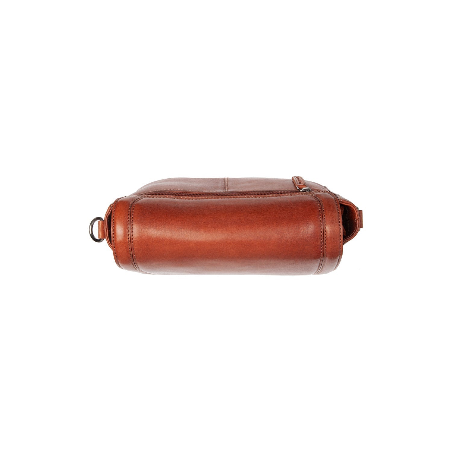 Cognac Leather Shoulder Bag Lizzola, product view 3