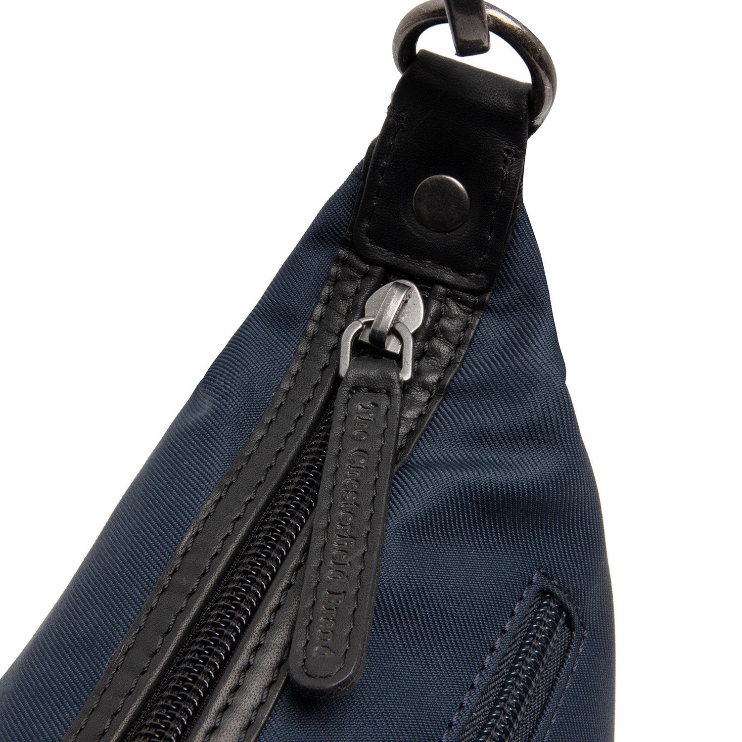 Navy Leather Shoulder Bag Lovund, product view 2