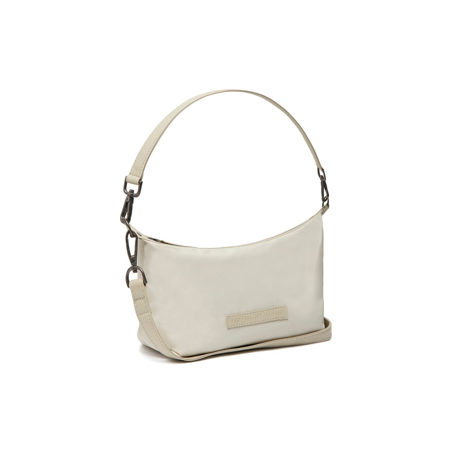 Off White Leather Shoulder Bag Lovund, front view