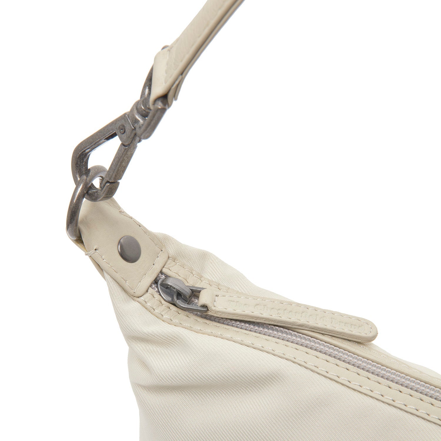 Off White Leather Shoulder Bag Lovund, product view 2