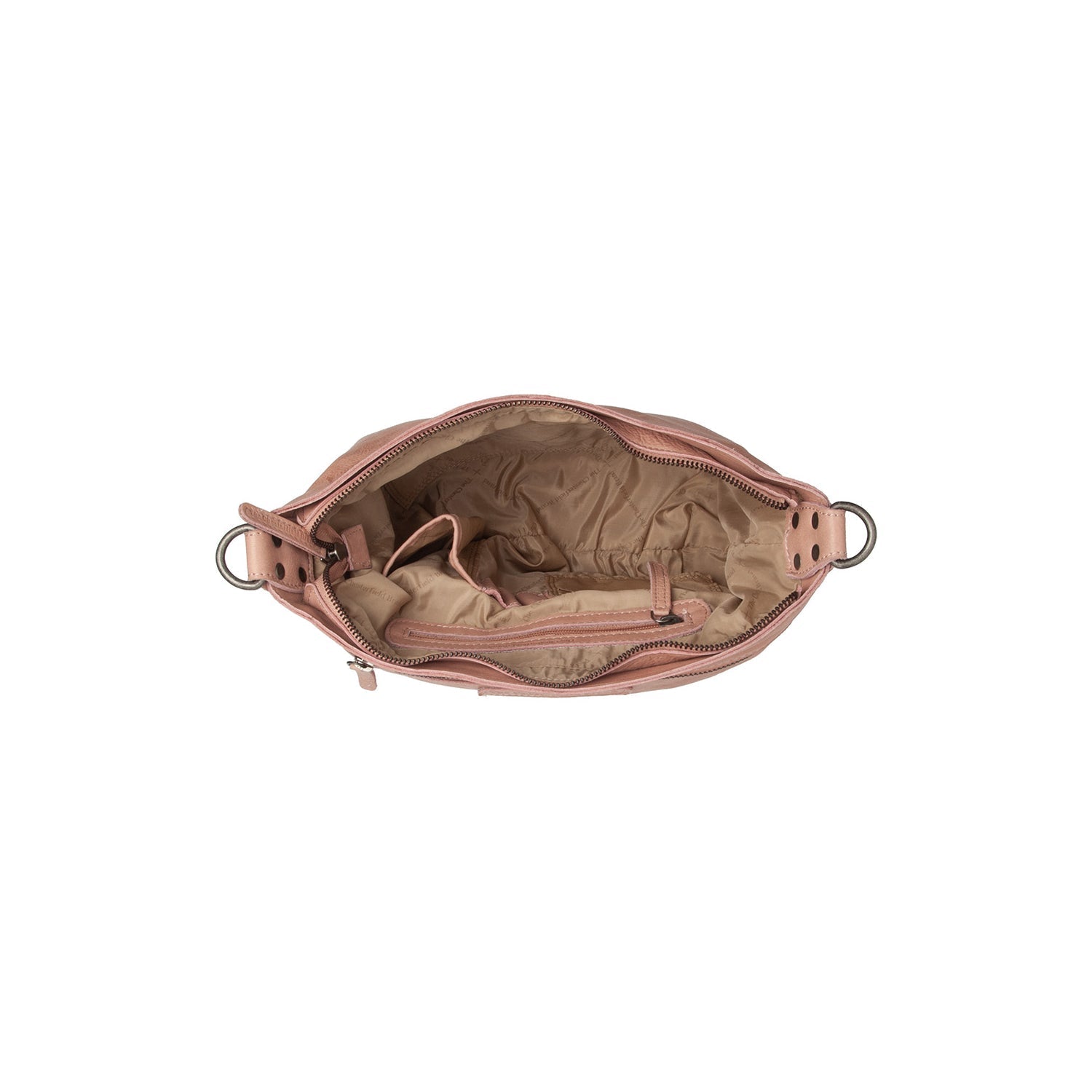 Vintage Rose Leather Shoulder Bag Lucy, detail view 1