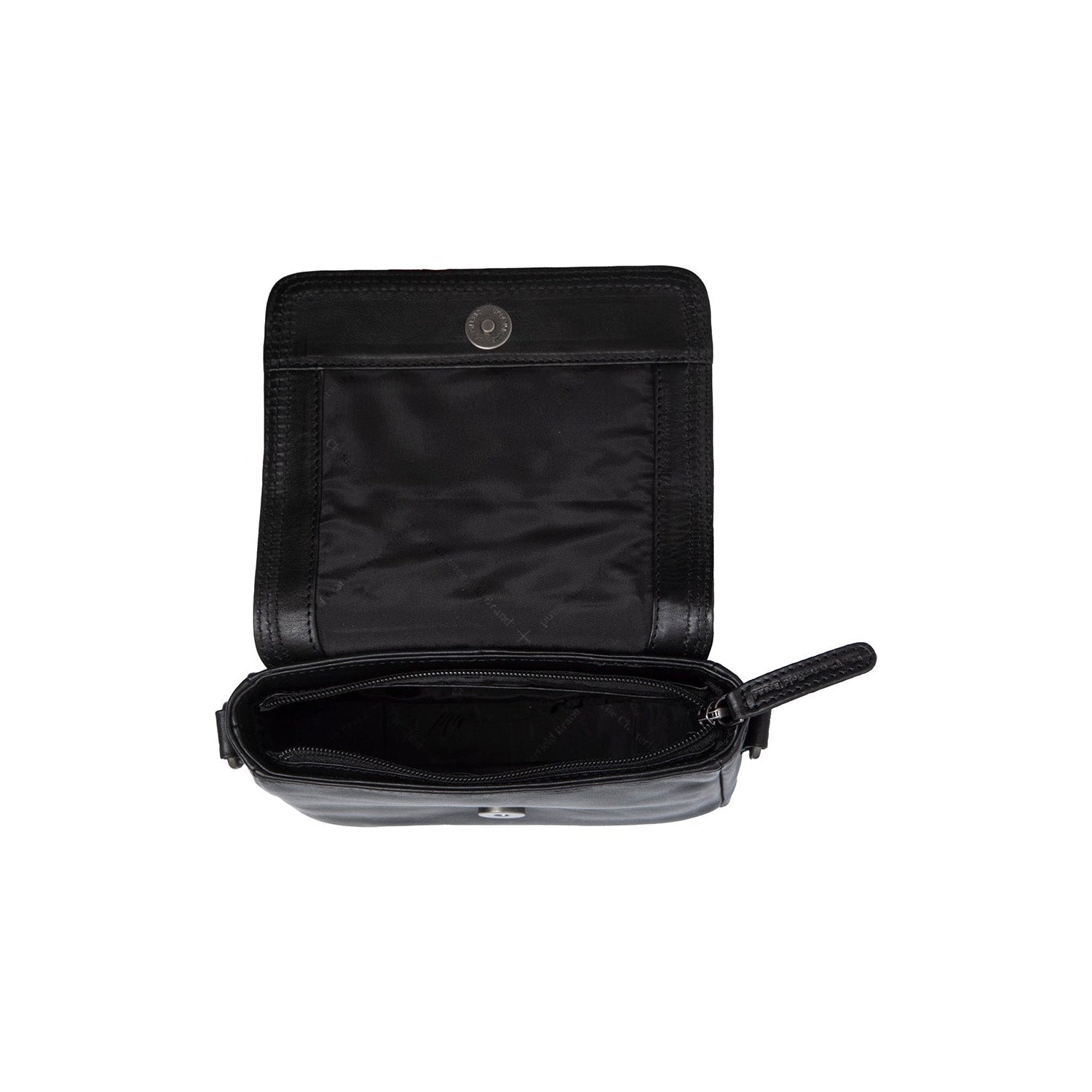 Black Leather Shoulder Bag Marcella, detail view 1