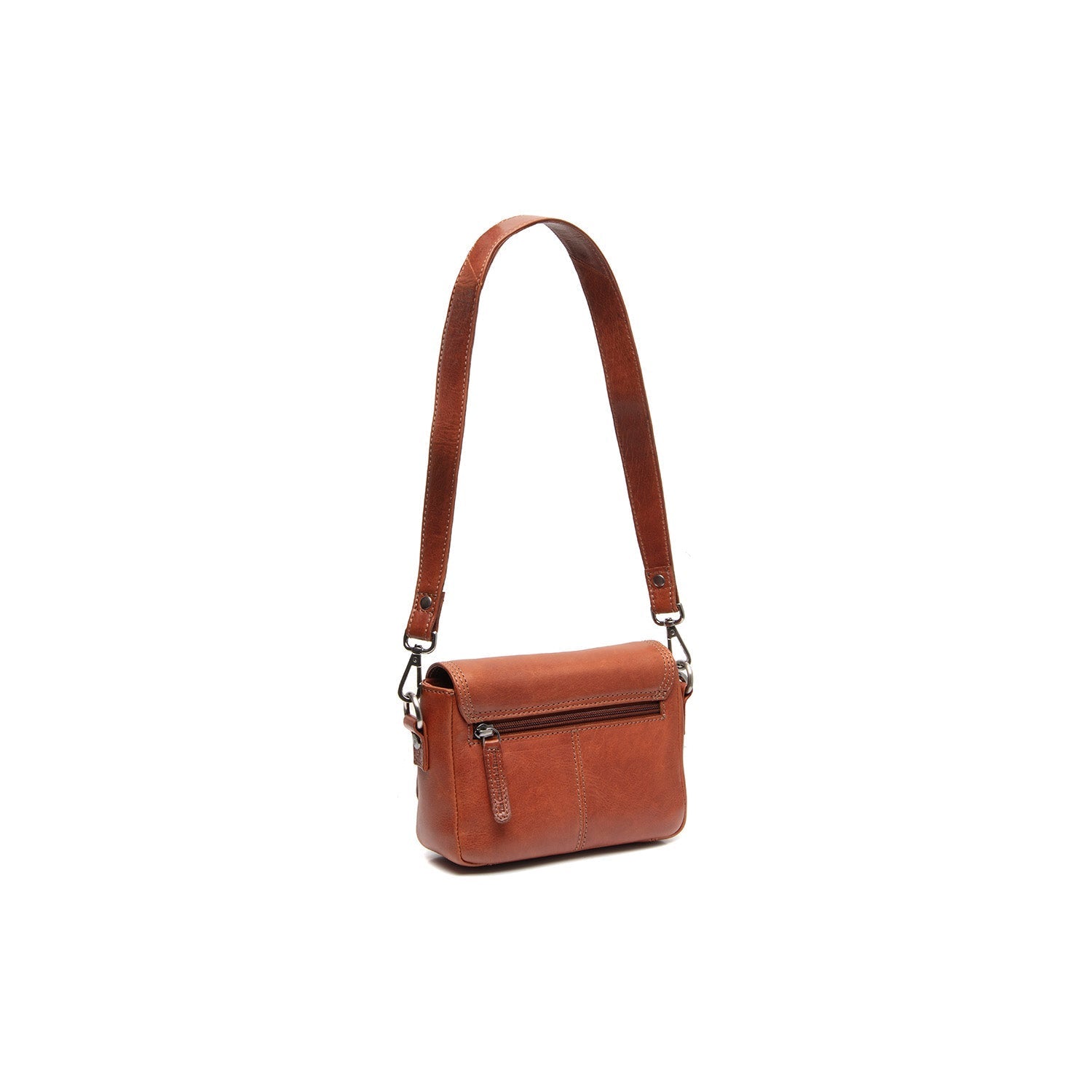 Cognac Leather Shoulder Bag Marcella, detail view 5