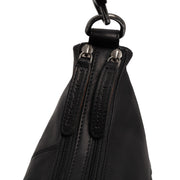 Black Leather Shoulder Bag Marle, product view 2