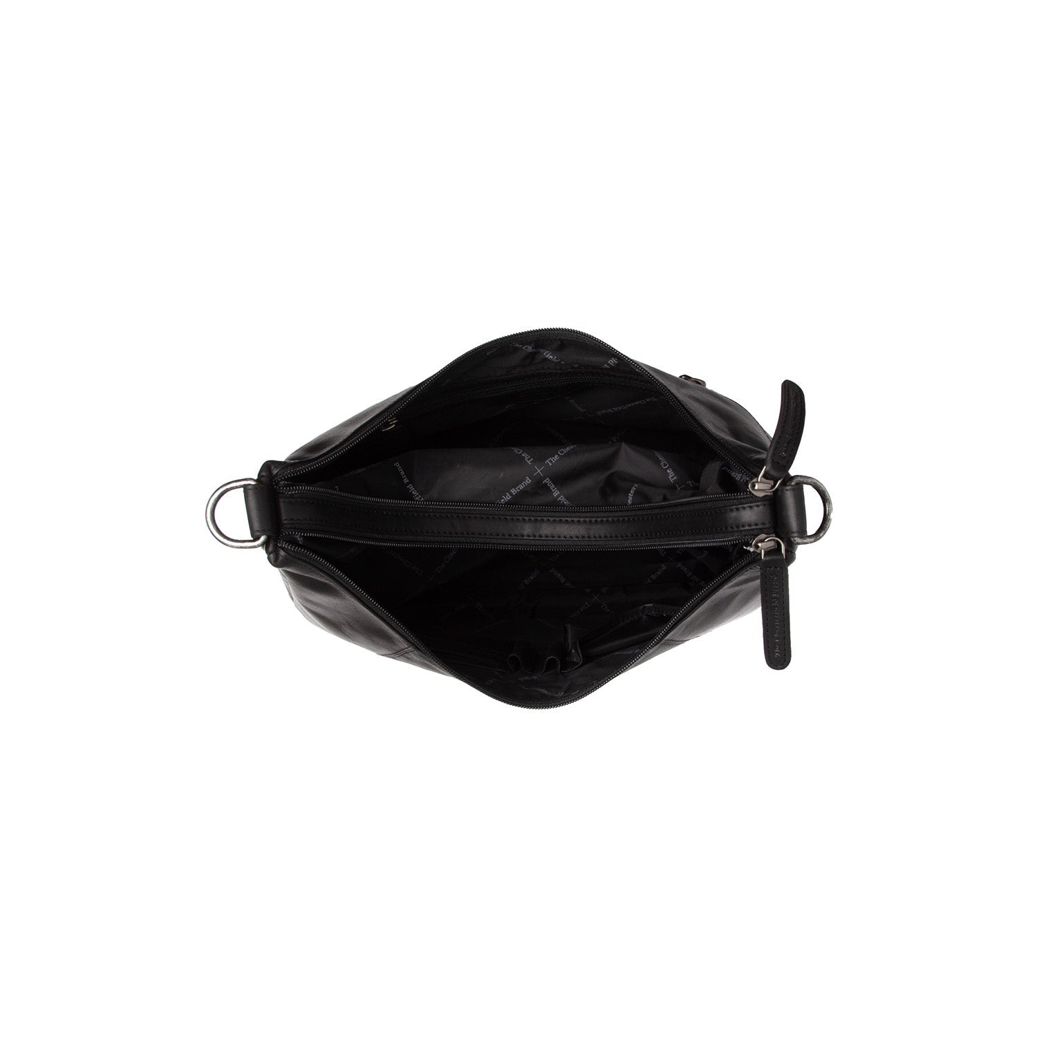 Black Leather Shoulder Bag Marle, product view 3
