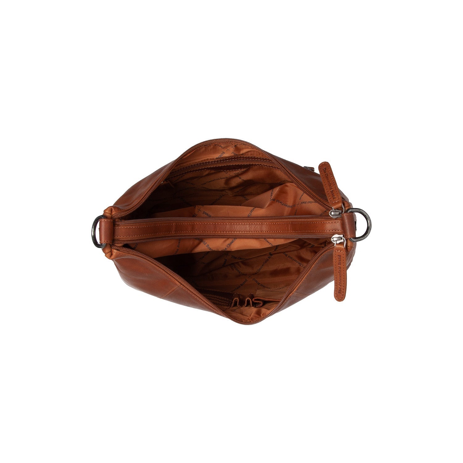 Cognac Leather Shoulder Bag Marle, detail view 1