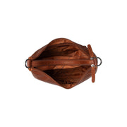 Cognac Leather Shoulder Bag Marle, detail view 1