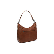 Cognac Leather Shoulder Bag Marle, detail view 5