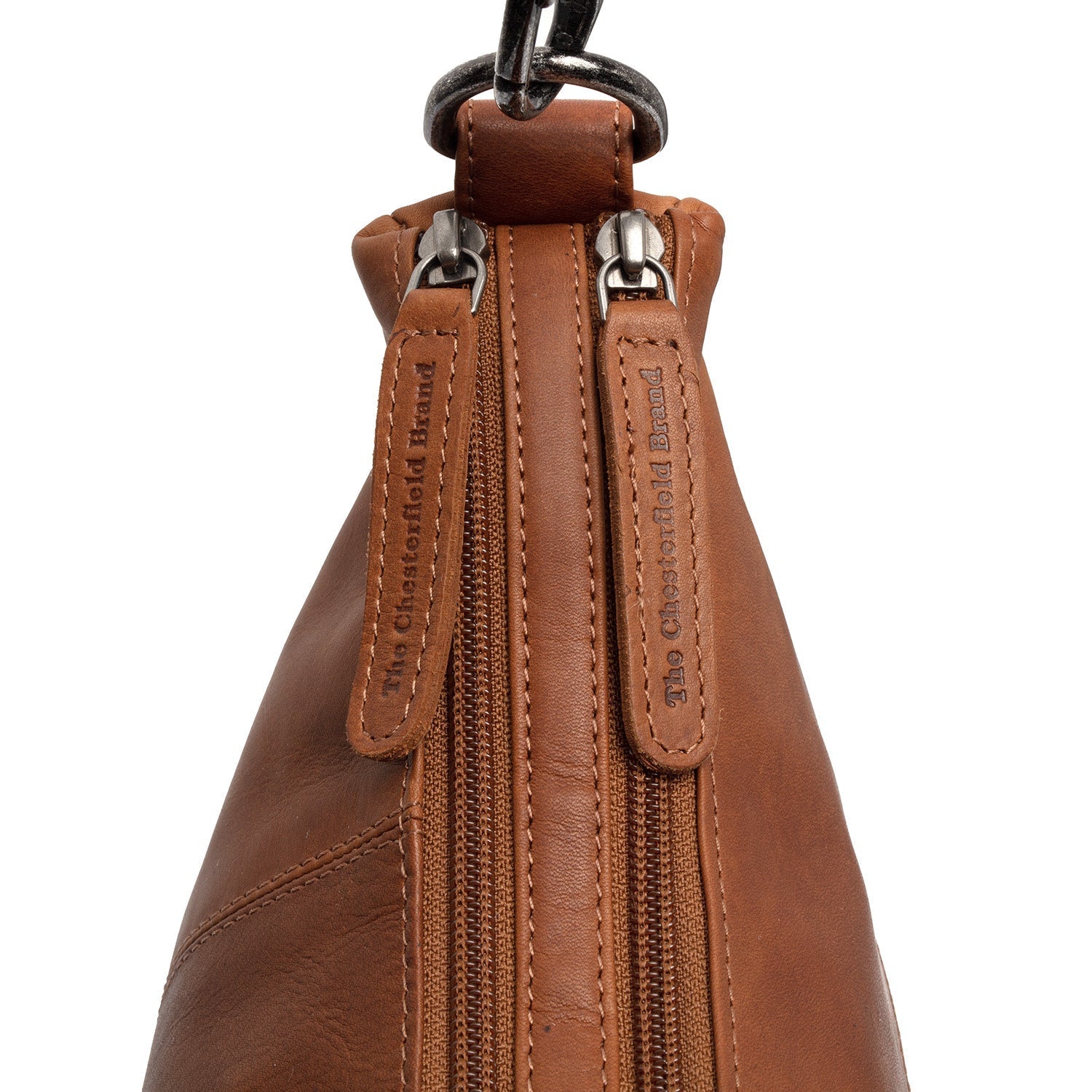 Cognac Leather Shoulder Bag Marle, product view 3