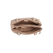 Beige Leather Shoulder Bag Marvos, detail view 3