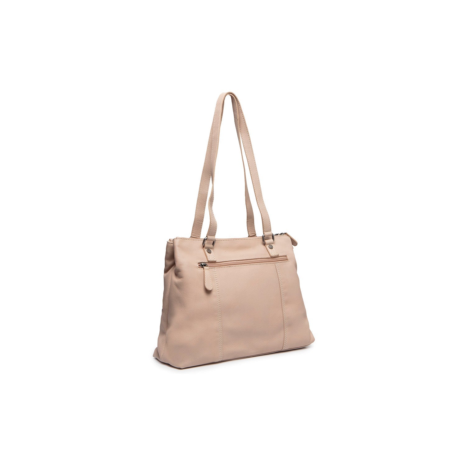 Beige Leather Shoulder Bag Marvos, detail view 5