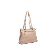 Beige Leather Shoulder Bag Marvos, detail view 5