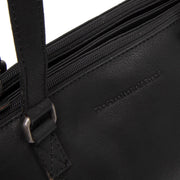 Black Leather Shoulder Bag Marvos, product view 3