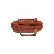 Cognac Leather Shoulder Bag Marvos, detail view 1
