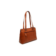 Cognac Leather Shoulder Bag Marvos, detail view 5