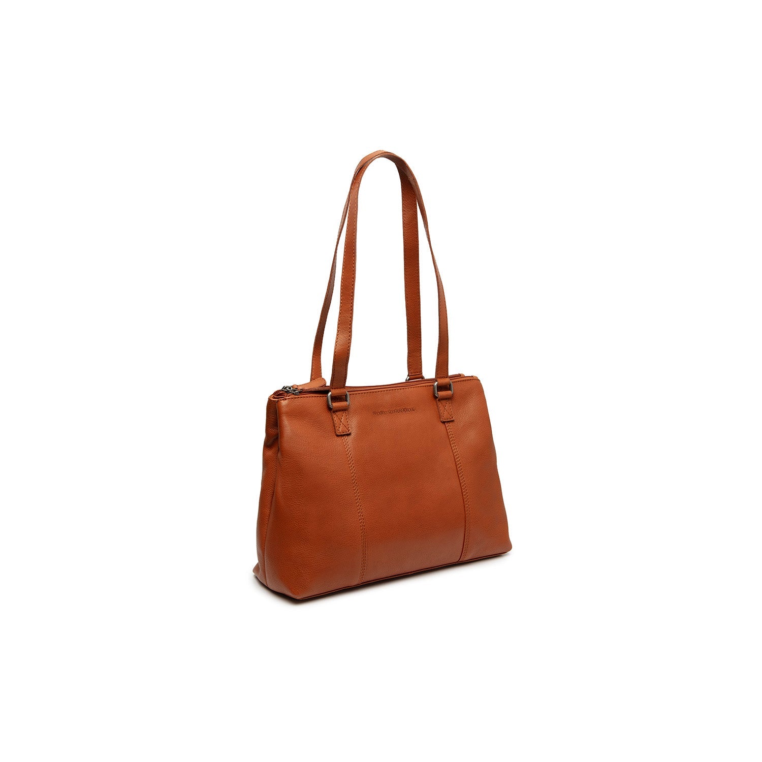 Cognac Leather Shoulder Bag Marvos, front view