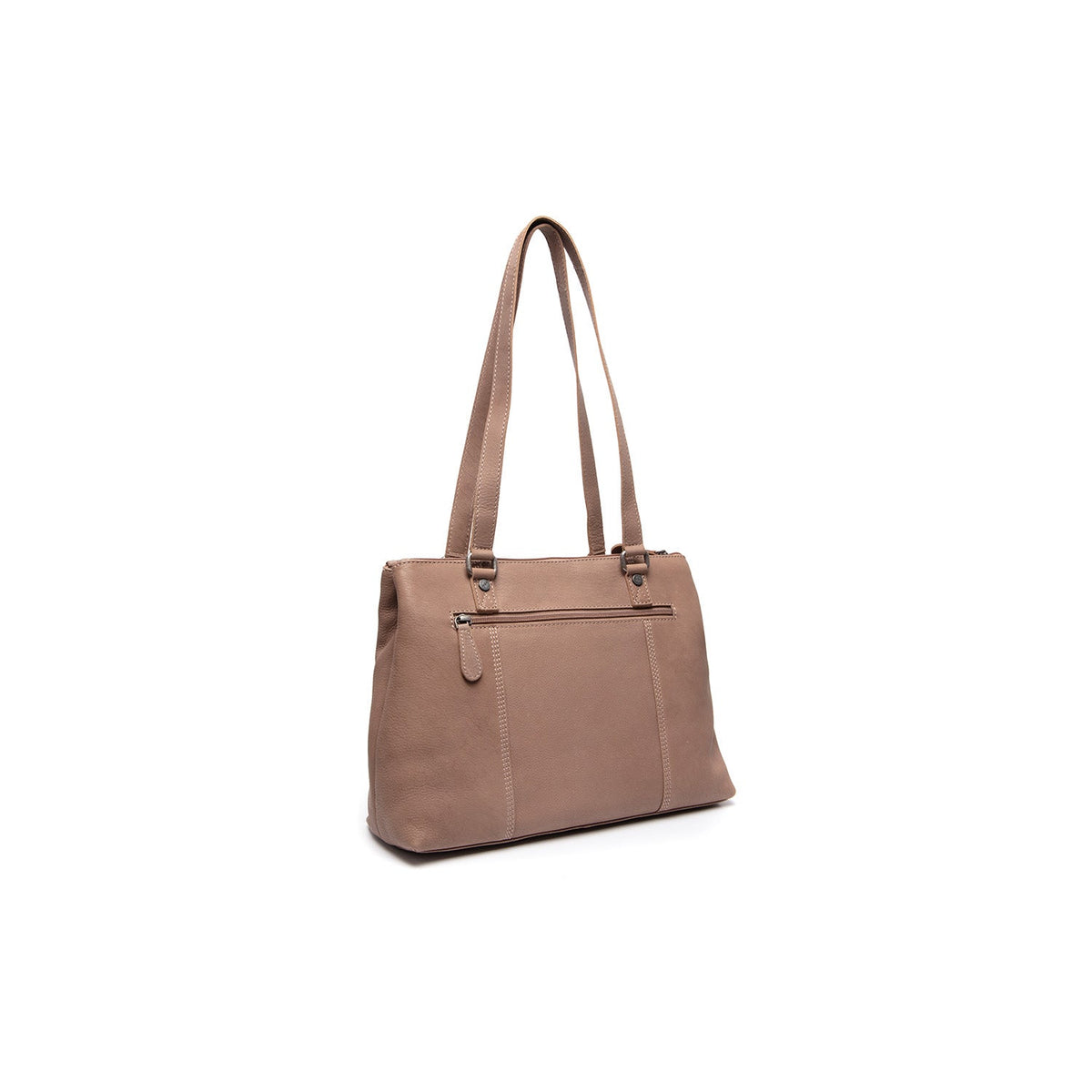 Taupe Leather Shoulder Bag Marvos, detail view 7
