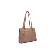 Taupe Leather Shoulder Bag Marvos, detail view 7