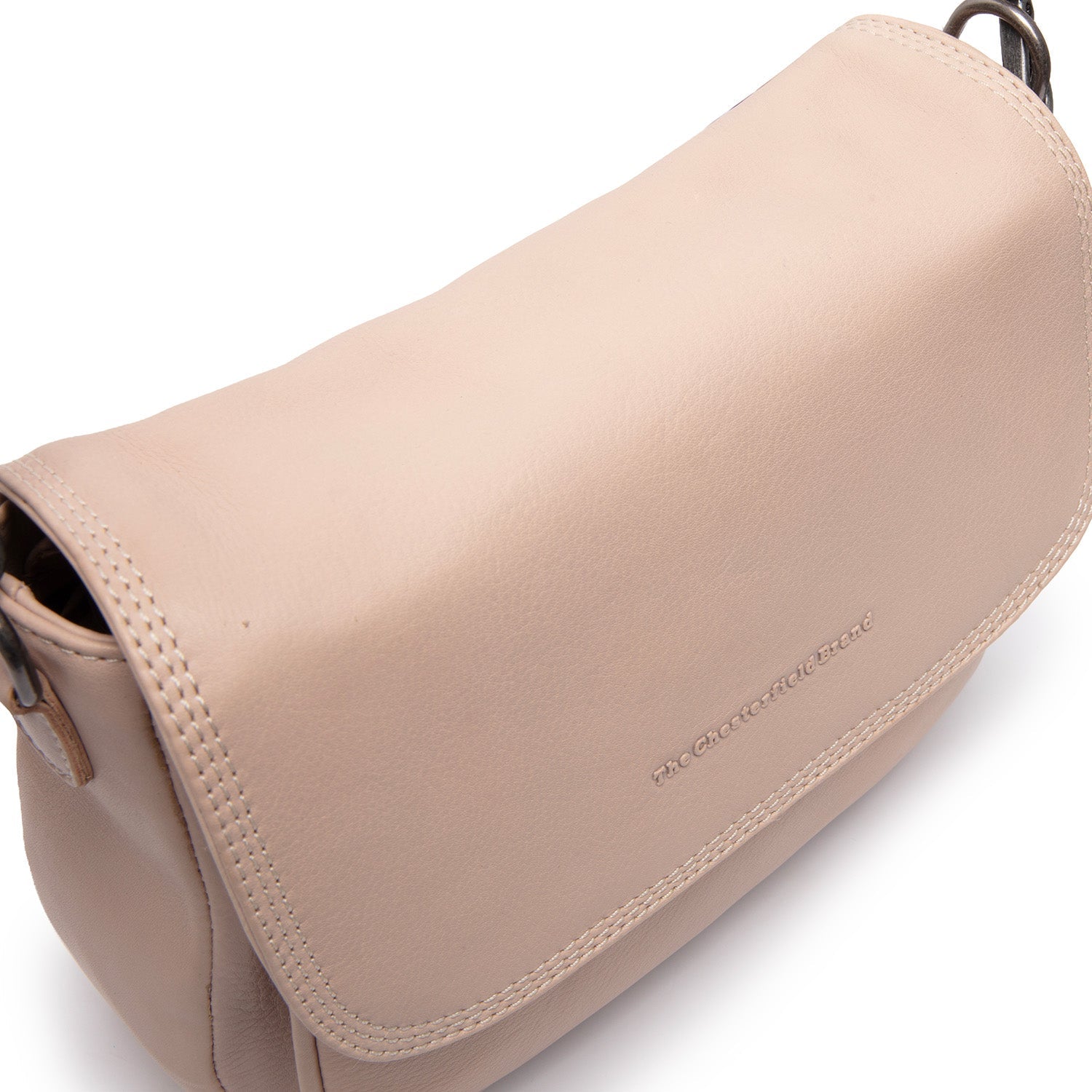Beige Leather Shoulder Bag Miloa, detail view 1