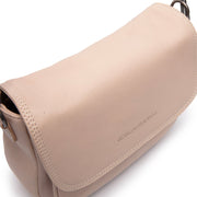 Beige Leather Shoulder Bag Miloa, detail view 1