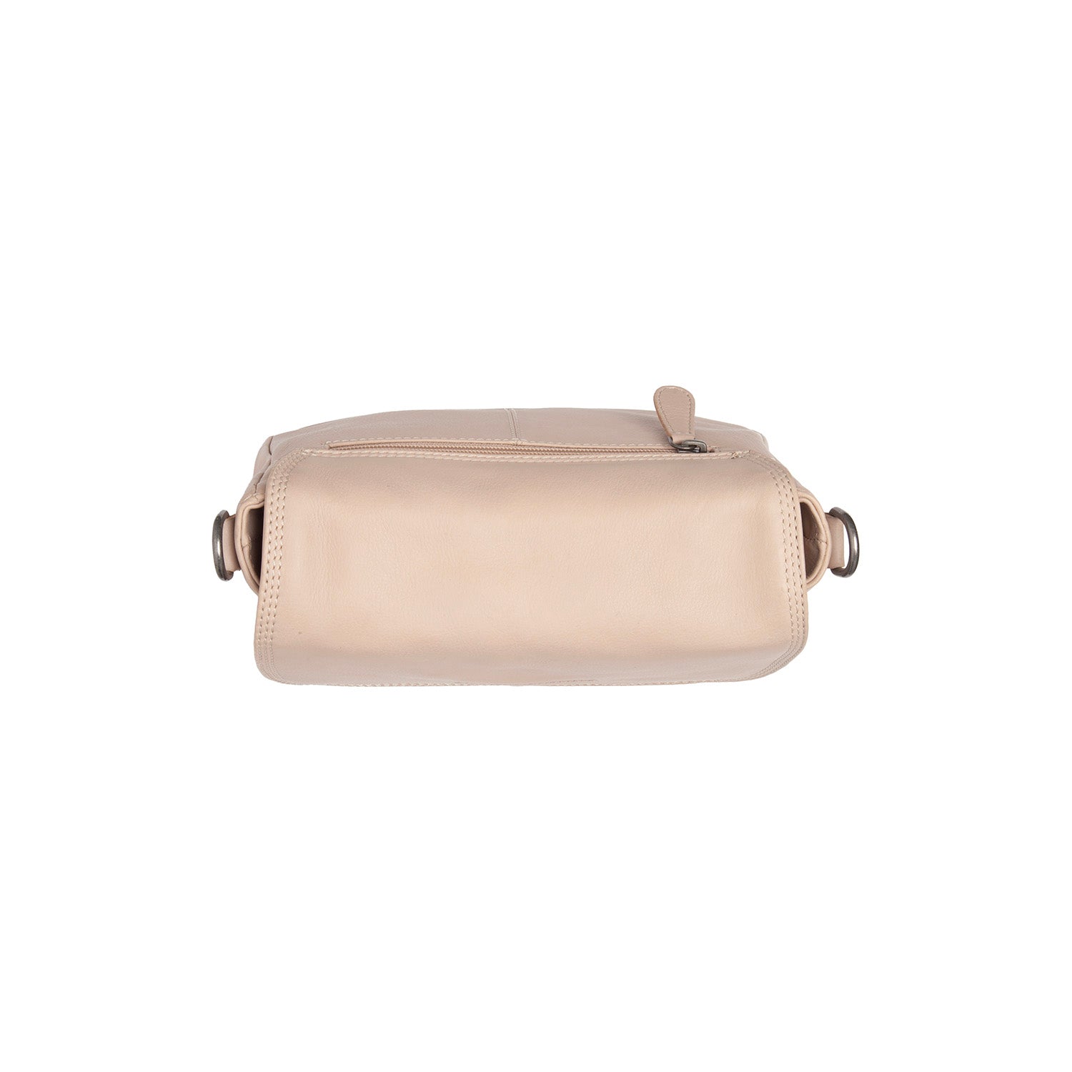 Beige Leather Shoulder Bag Miloa, detail view 4