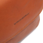 Cognac Leather Shoulder Bag Miloa, detail view 1