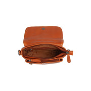 Cognac Leather Shoulder Bag Miloa, detail view 5