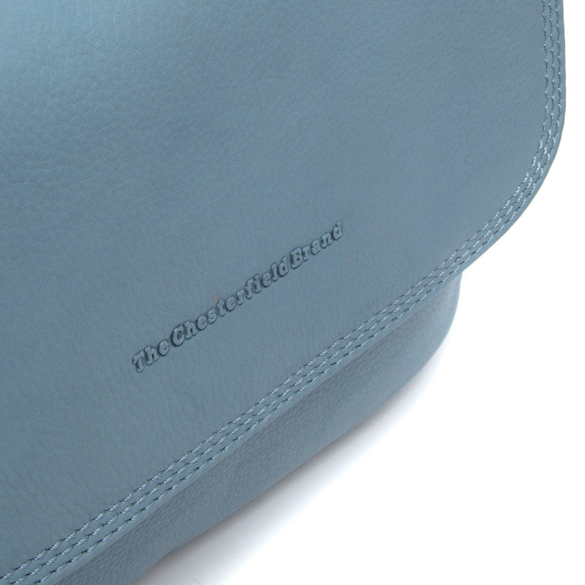 Sky Blue Leather Shoulder Bag Miloa, detail view 1