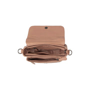Vintage Rose Leather Shoulder Bag Miloa, detail view 3