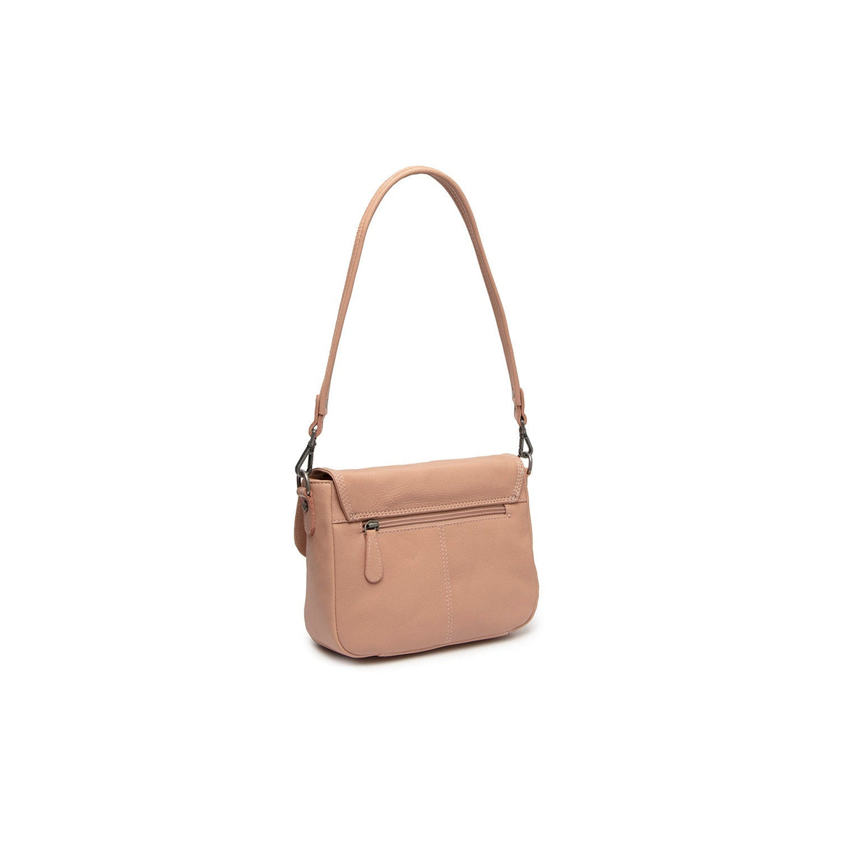Vintage Rose Leather Shoulder Bag Miloa, detail view 4