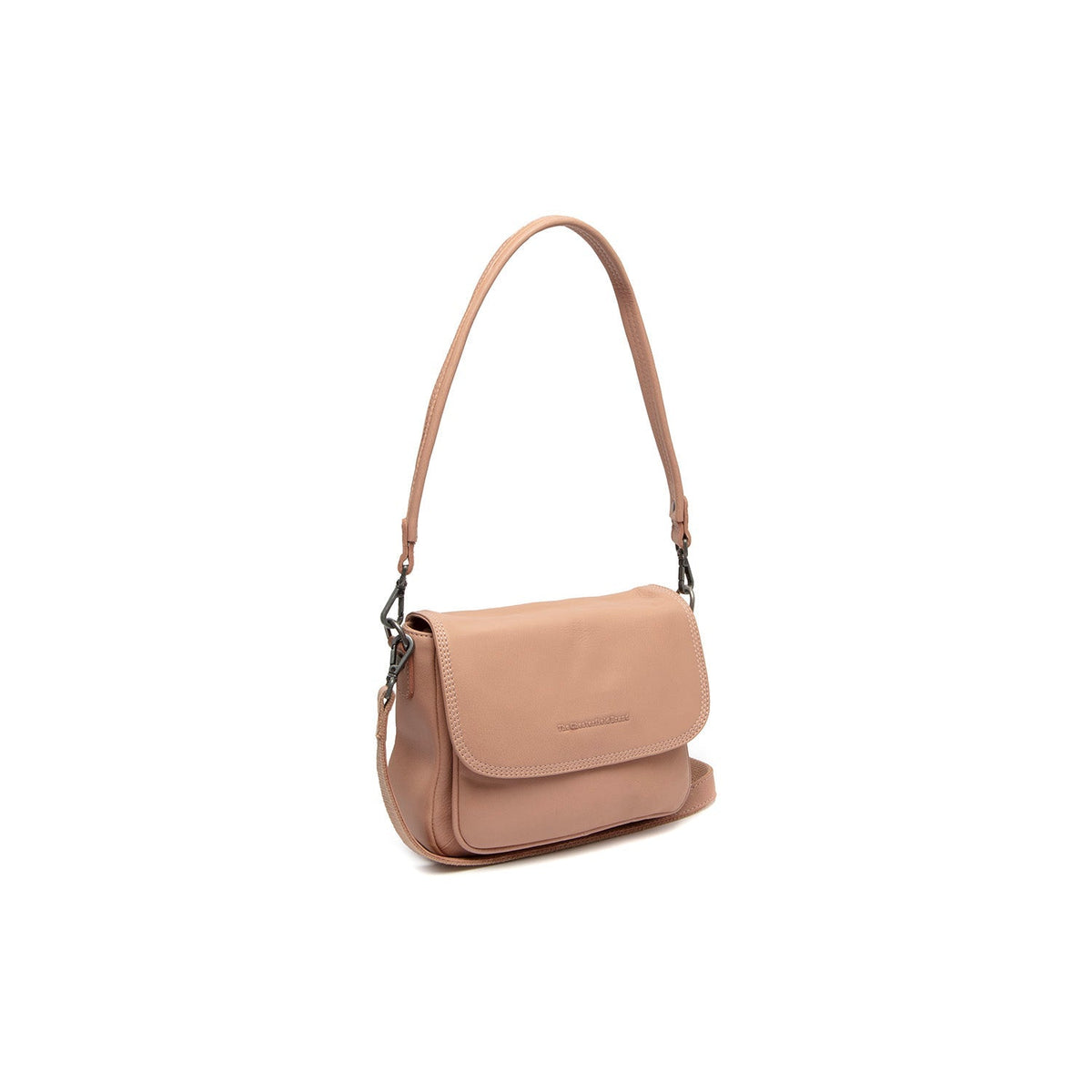 Vintage Rose Leather Shoulder Bag Miloa, front view