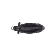 Black Leather Shoulder Bag Mirave, detail view 1