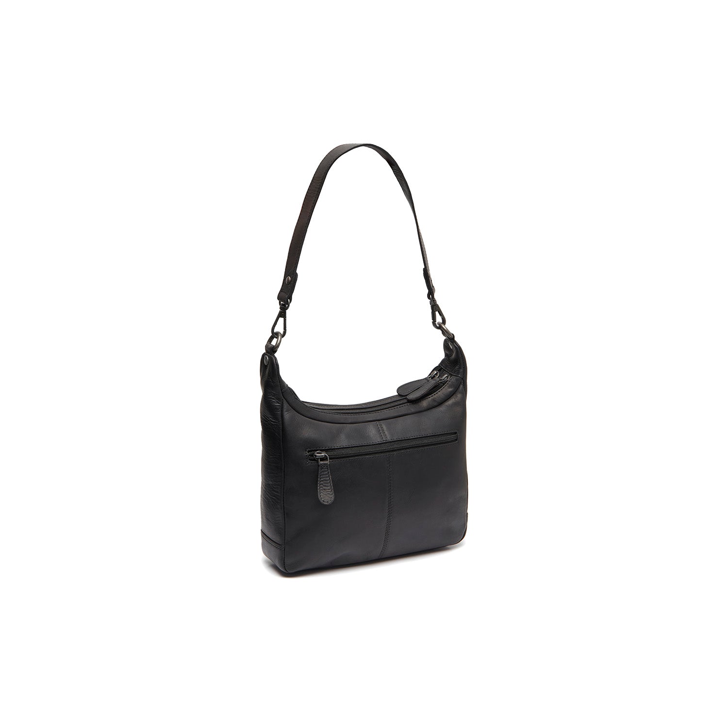 Black Leather Shoulder Bag Mirave, detail view 4